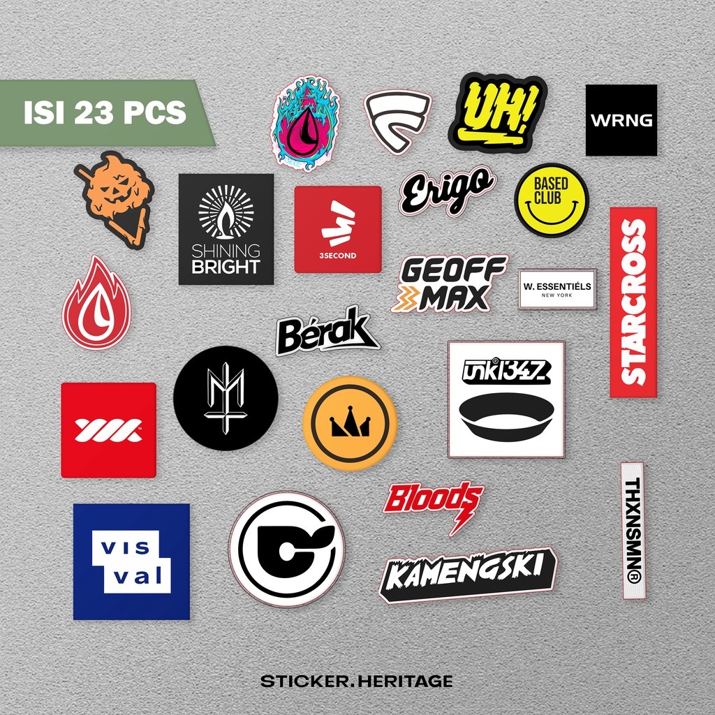 

Sticker Pack Local Brand | Stiker Tumbler Laptop Koper Helm Stiker Brand Local Pack Motor Stiker Helm