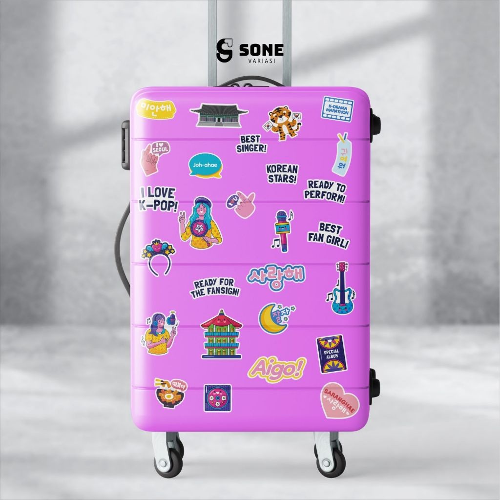 

Stiker Pack Korean Culture 3 Aesthethic Vinyl Waterproof untuk Sticker Buku Journal Casing HP Laptop Tumbler