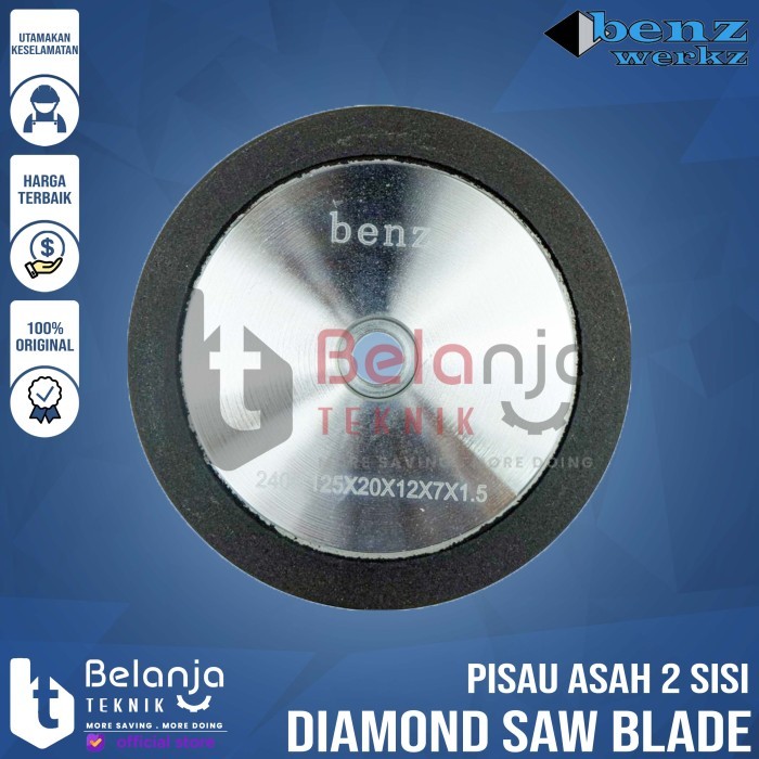 Benz Diamond Saw Blade 5" inch Pisau Asah 2 Sisi Asahan Pisau Serut 5