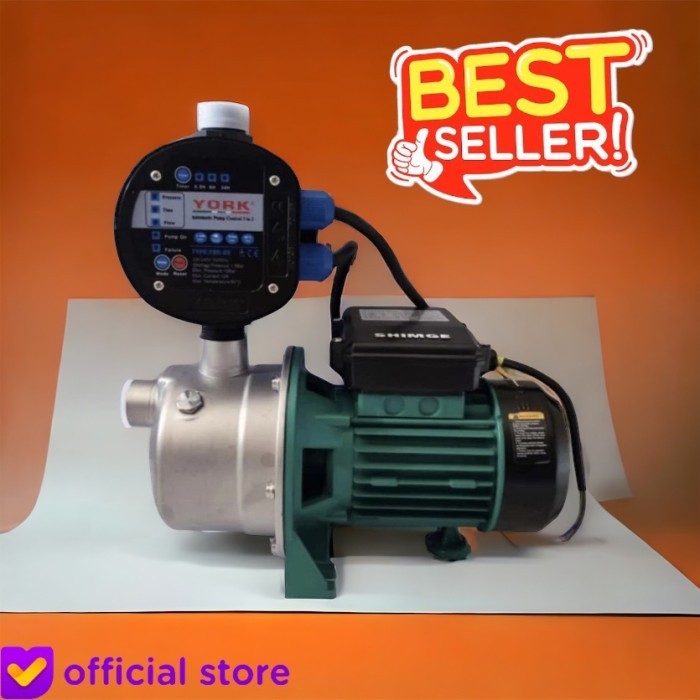 Pompa Dorong Shimge 370W Booster Semi Jet Otomatis