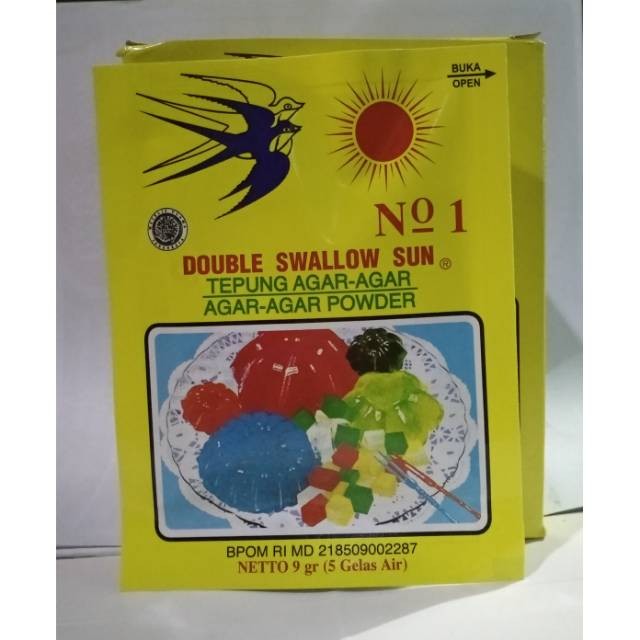 

pekanbaru / Agar Agar Double Swallow Sun No.1