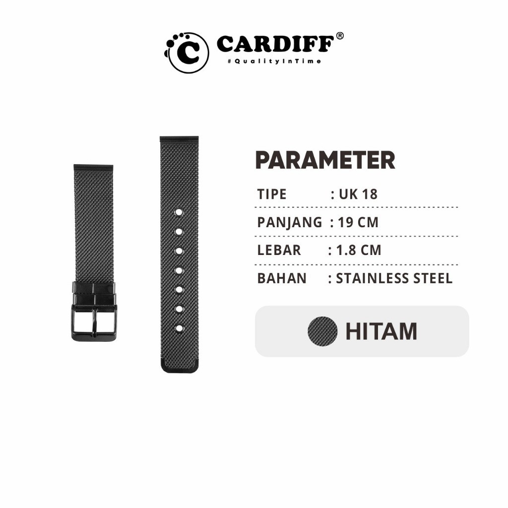 Tali Jam Tangan Rantai Cardiff Ukuran 18
