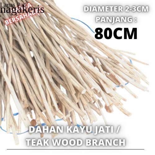 

[ Promo ] Macrame teak wood Branch 80 Cm dahan ranting kayu jati sudah FXN9 XD9