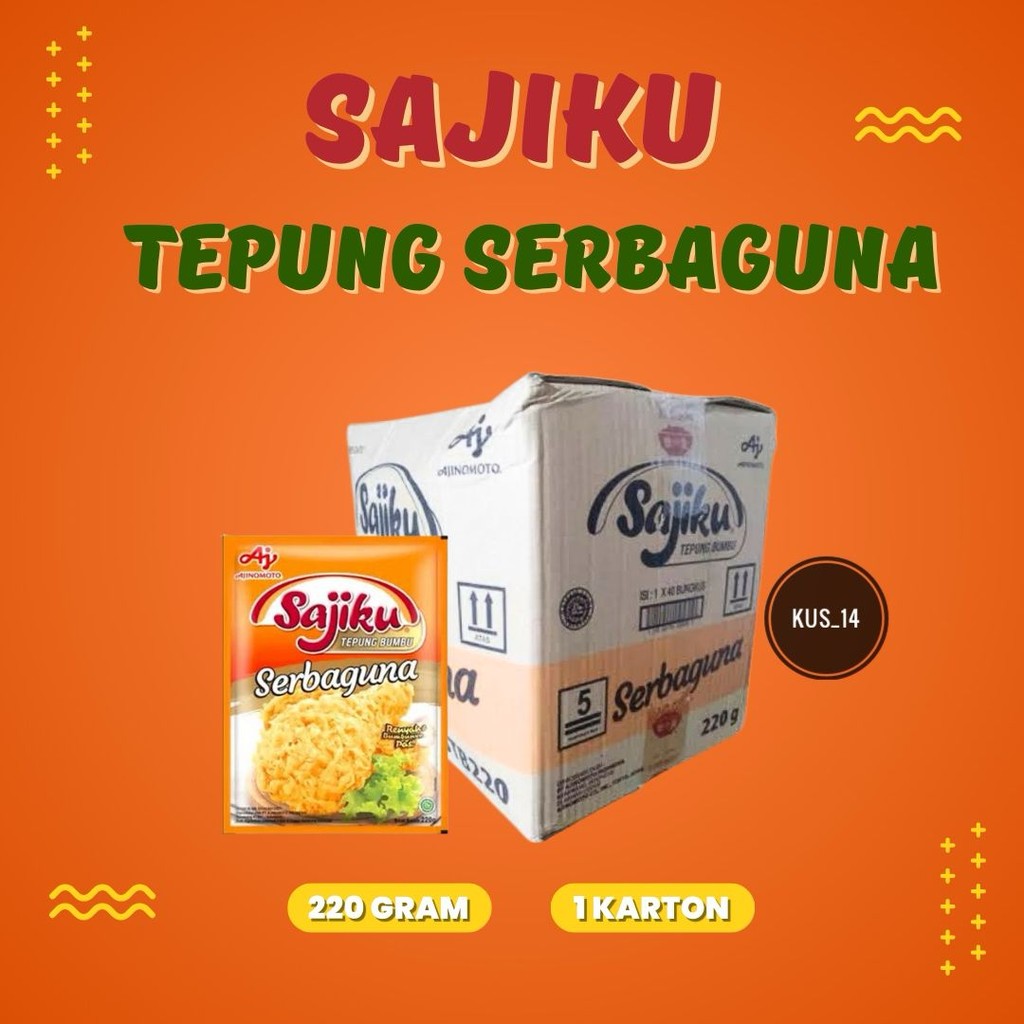 

1 Dus Sajiku tepung bumbu serbaguna 220g / Tepung Bumbu