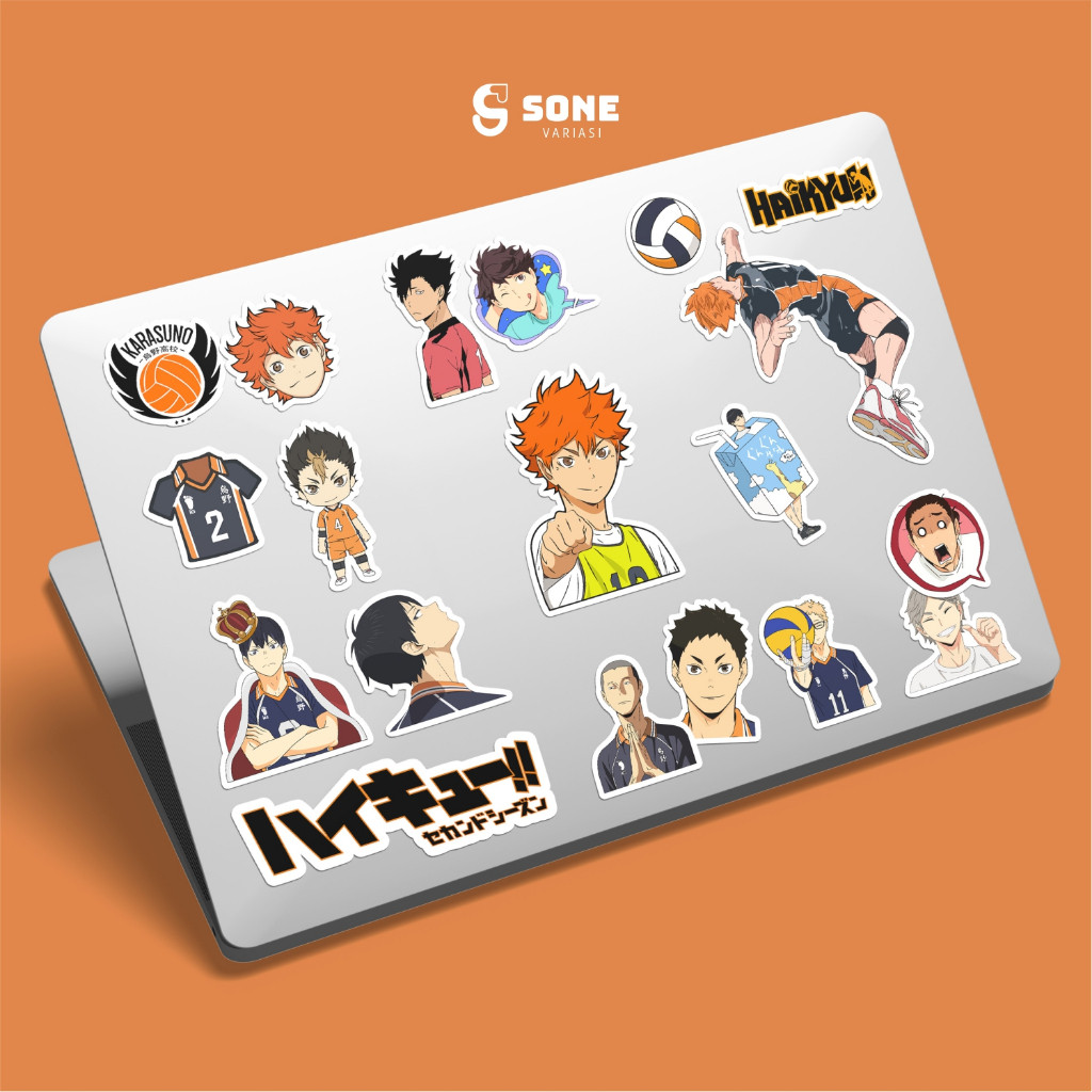 

Stiker Anime Haikyuu Paper Vinyl Waterproof Dekor Sticker Laptop Kertas Buku Diary Journal Casing Handphone