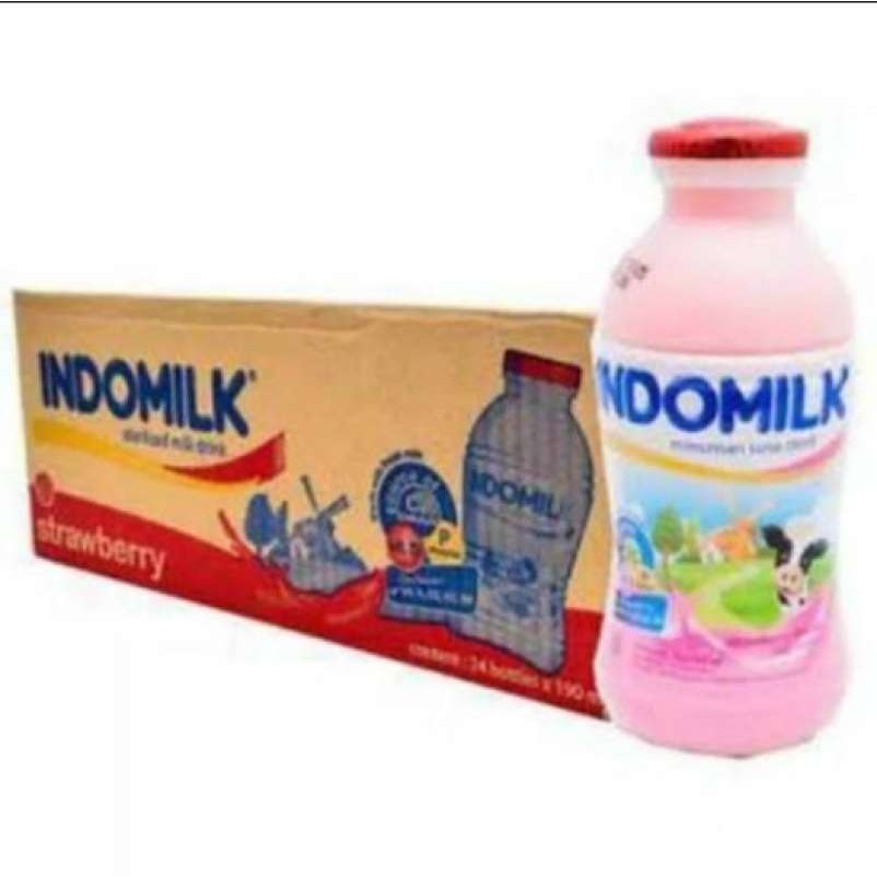 

indomilk 190 ml karton stroberi