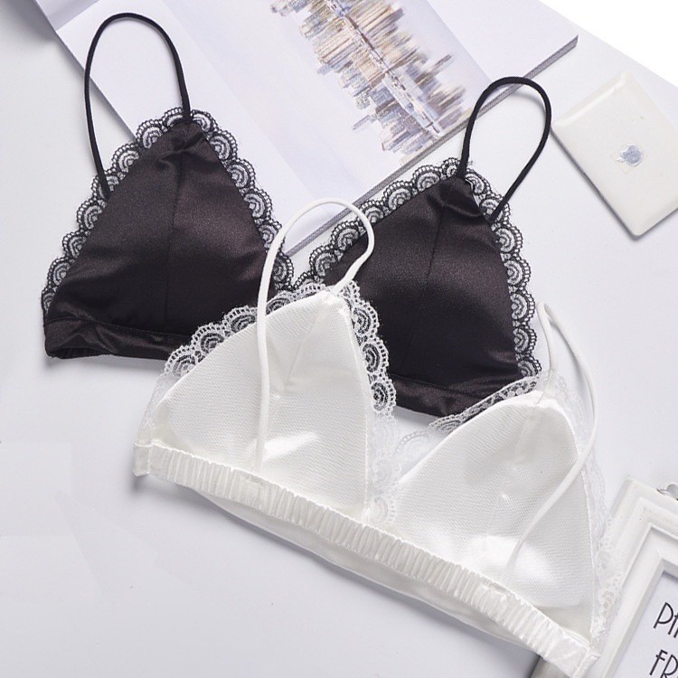 GK - Bra V Bahan Satin BH Push Up Atasan Wanita