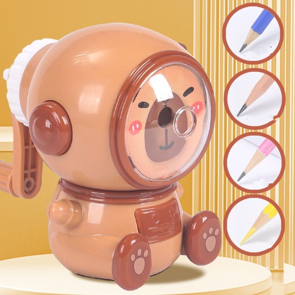 

Automatically Enters Lead Capybara Pencil Sharpeners Cartoon Large Capacity Student Stationery Supplies Cute Korean Style