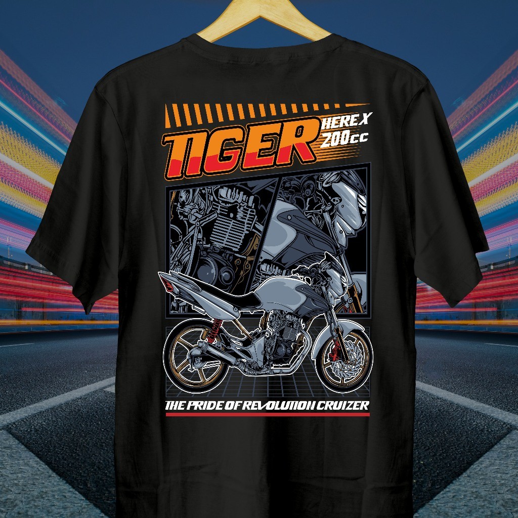 Kaos Motor Tiger Herex 200 // Kaos Tiger // Baju Tiger // Motor Tiger