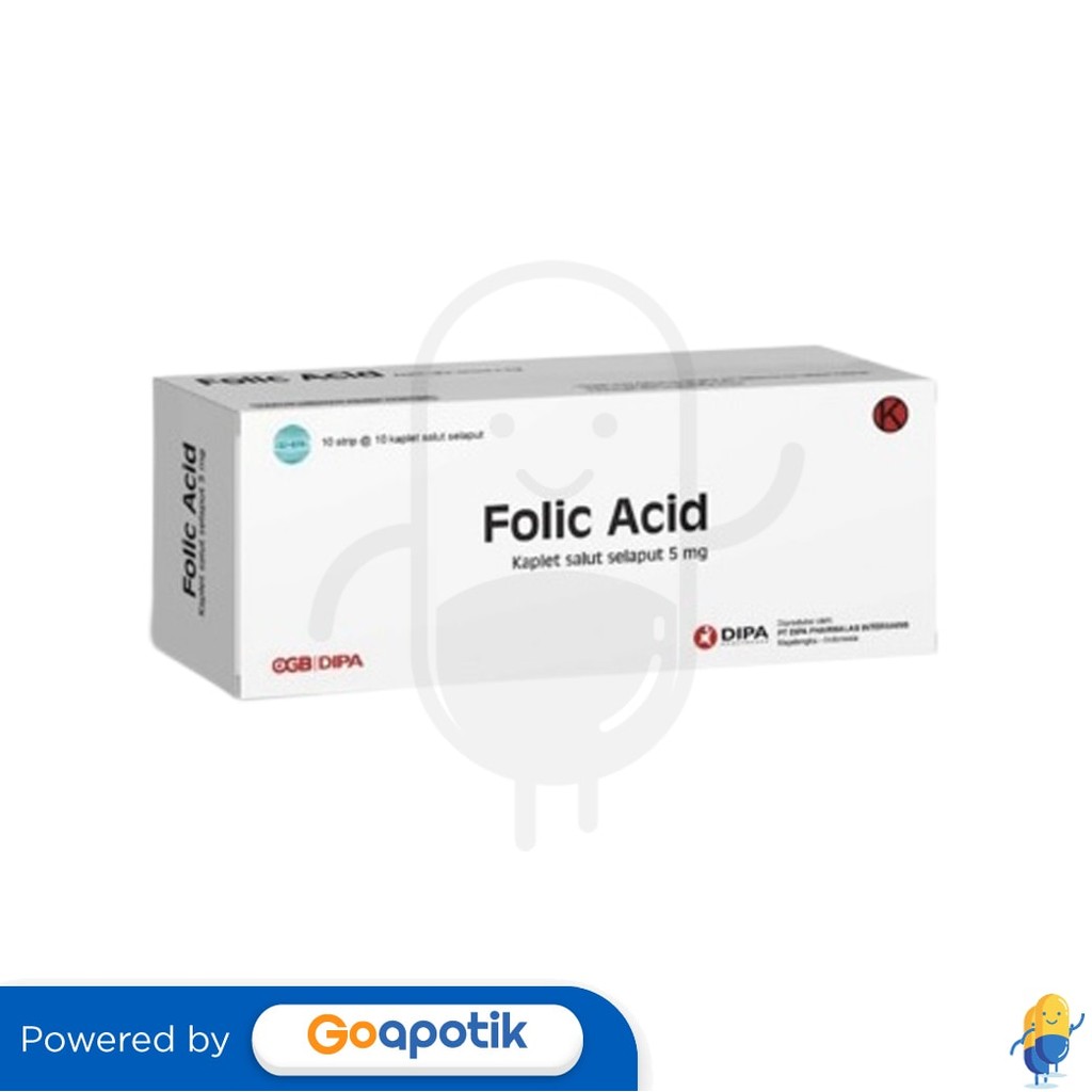 Folic Acid Dipa 5 Mg Box 100 Kaplet