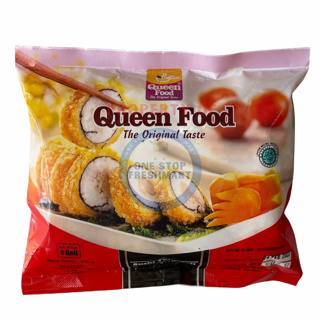 

QUEEN FOOD SUSHI TUNA ROLL 400GR / QUEENFOOD SUSHI TUNA ROLL 400GR