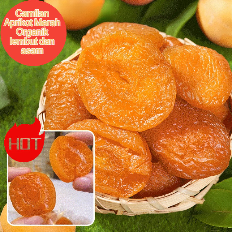 

【Pengiriman 24 jam】Potongan Aprikot Merah Kesehatan Usus / Camilan Kaya Serat Bebas Gula / Gigitan Pencernaan Aprikot Kering Matahari /makanan ringan yang sehat//Bekukan buah kering/makanan ringan