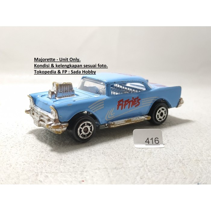 Majorette Chevy 57 Fifties Biru Muda Unit Only