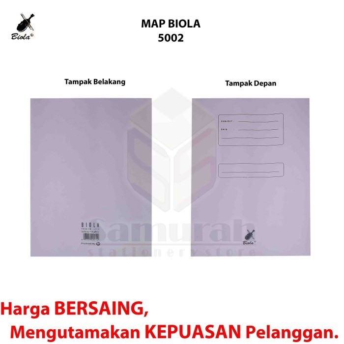 

ANDMA Map BIOLA 5002 Folio / Stopmap Berkas Kertas Dokumen F4 Tanpa SNELL - Pink