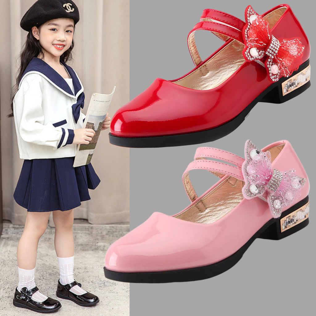 Sepatu DocMart Polos Anak Perempuan Terbaru Loafers Viral Kekinian Casual