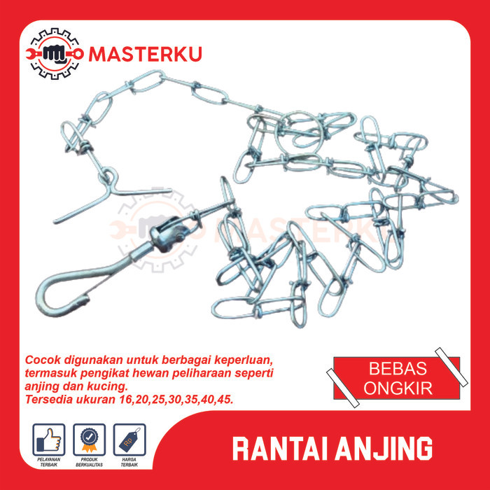 RANTAI HEWAN / RANTAI ANJING / KALUNG ANJING / KALUNG HEWAN / DOG LEASH / DOG CHAIN