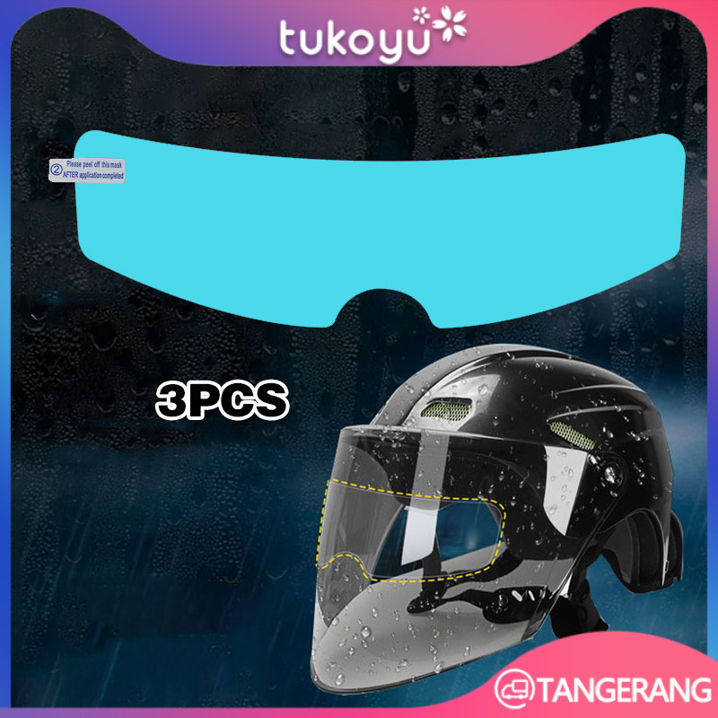 Stiker Anti Fog Kaca Helm Motor / Film Helmet Visor / Kaca Film Helm Anti Hujan / Anti Kabut Sticker