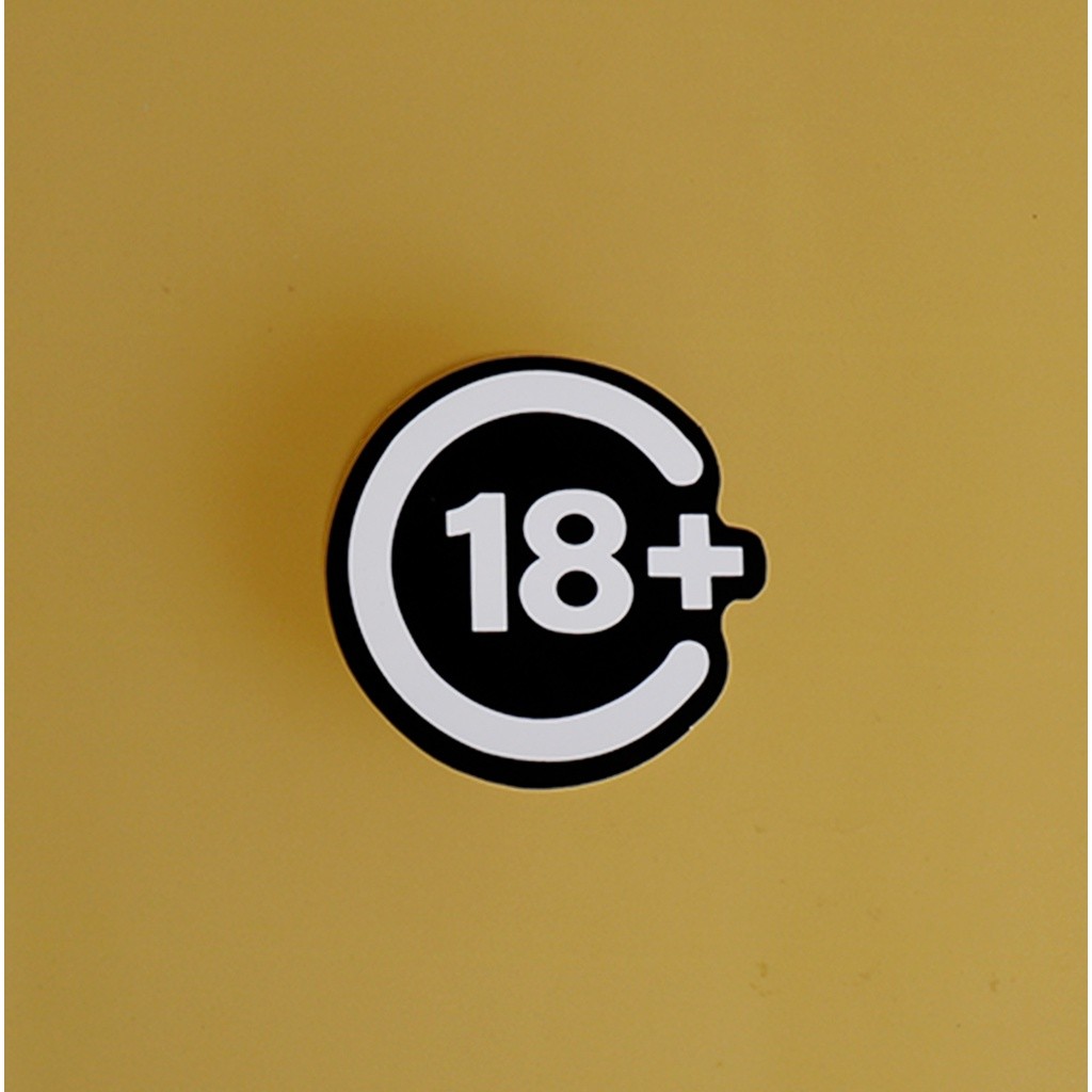 

STIKER GRAFTAC - LOGO 18+ - STIKER AESTHETIC LAPTOP, AKSESORIS HP, ANTI AIR, MOTIF,HELM.