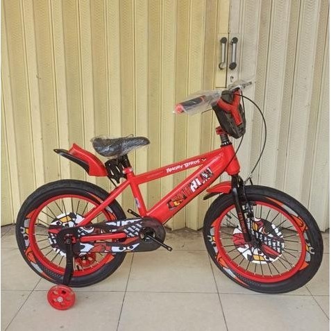 SPD Sepeda Sepedah Bmx Mini Anak Laki Cowok 12 16 18 EMERSON BUGS - Merah, 18 Inch