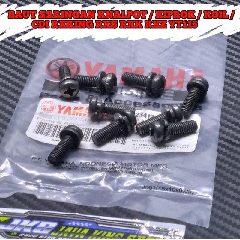 Baut hitam Ori saringan knalpot - kiprok - koil - Cdi Rx king RXKING RXS RXK RXZ satuan