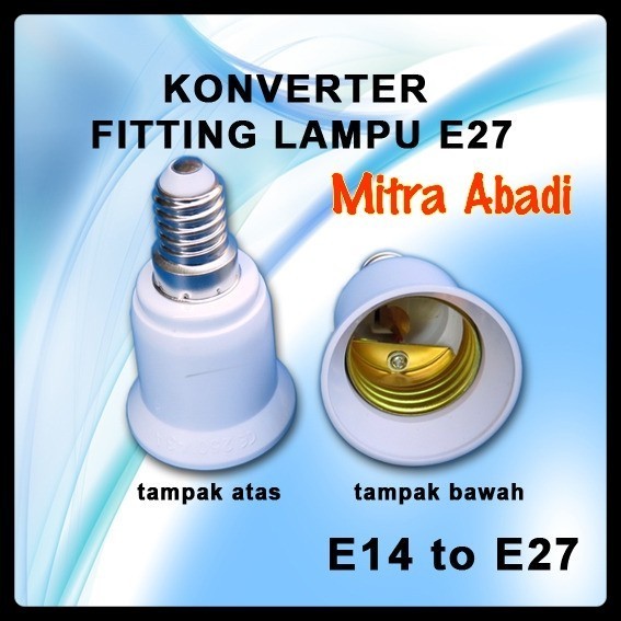 Konverter Lampu Fitting E14 to Fitting E27