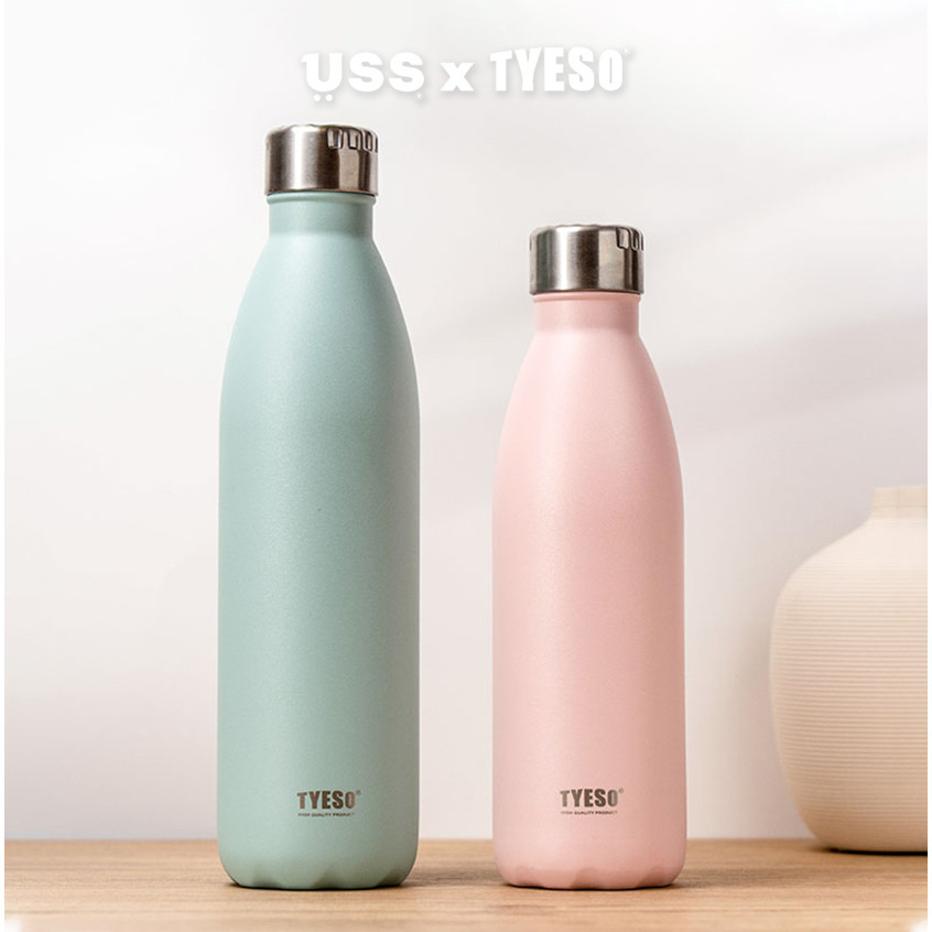 USS x Tyeso Tumbler Botol Minum Olahraga Klasik 1000ml Stainless Steel  Portable Sports Bottle Tahan