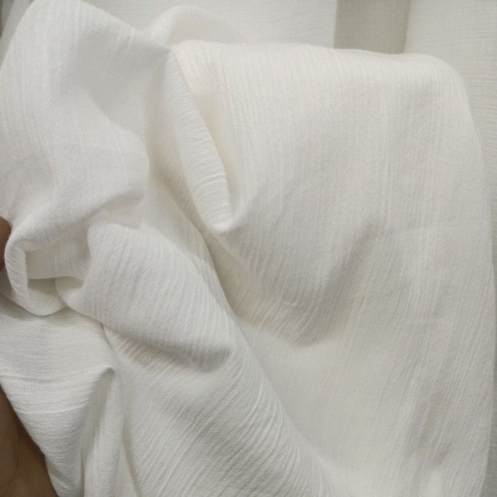 NEW kain katun Paris polos crinkle harga meter