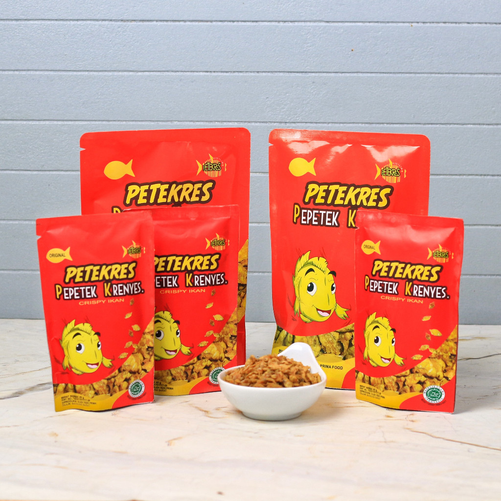 

Petekres Official - Baby Fish Crispy Original Ikan Pepetek Krenyes Snack Olahan Bergizi Halal