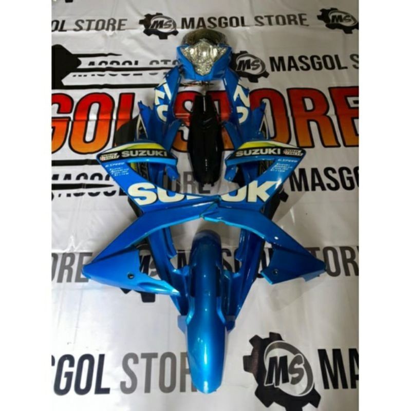 Cover body COVER BODY FULL BODY HALUS SATRIA FU FACELIFT BIRU GP PLUS LAMPU