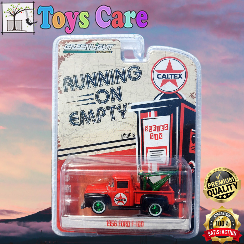 GREENLIGHT GREEN MACHINE 1956 FORD F-100 CALTEX RUNNING ON EMPTY - TOW TRUCK PICKUP ORIGINAL By TOYS
