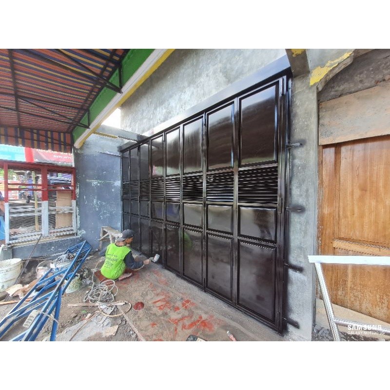 Pintu pagar besi minimalis solo raya sragen karanganyar klaten