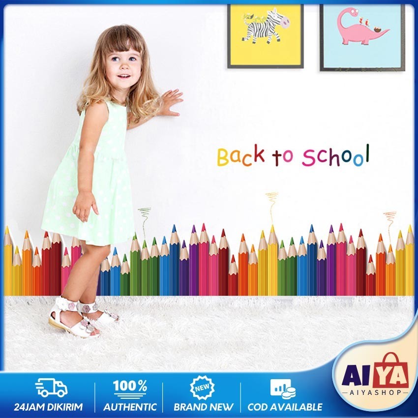 Wall Sticker List Dinding Bawah Pola Pena Stiker Dinding Wallsticker Wall Stiker List Kamar Tidur An