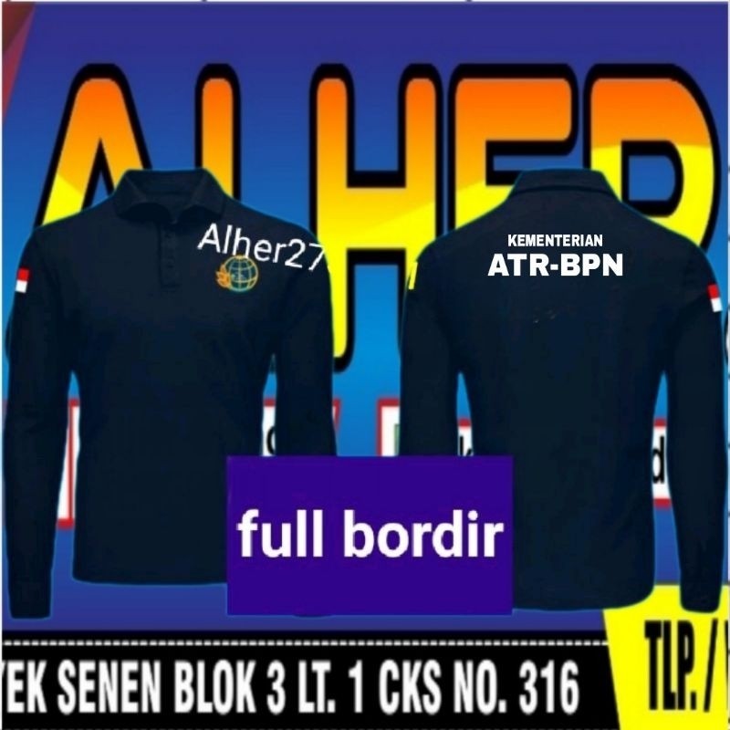 panjang Kaos BPN ATR baju BPN ATR kaos polo BPN ATR kaos kerah BPN ATR polo shirt BPN ATR poloshirt 