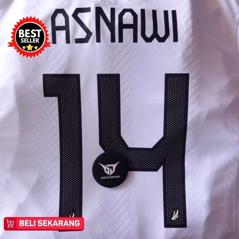 font nameset timnas indonesia away