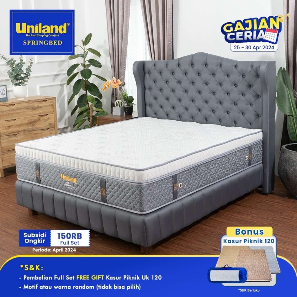 Uniland Springbed Full Set 180x200 / King Size / Kasur Ukuran No. 1