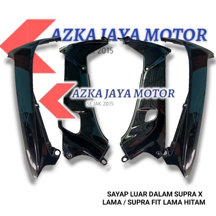 Sayap Body Depan Sayap Luar Sayap Dalem Supra x Supra Fit lama Hitam - Sayap luar saja