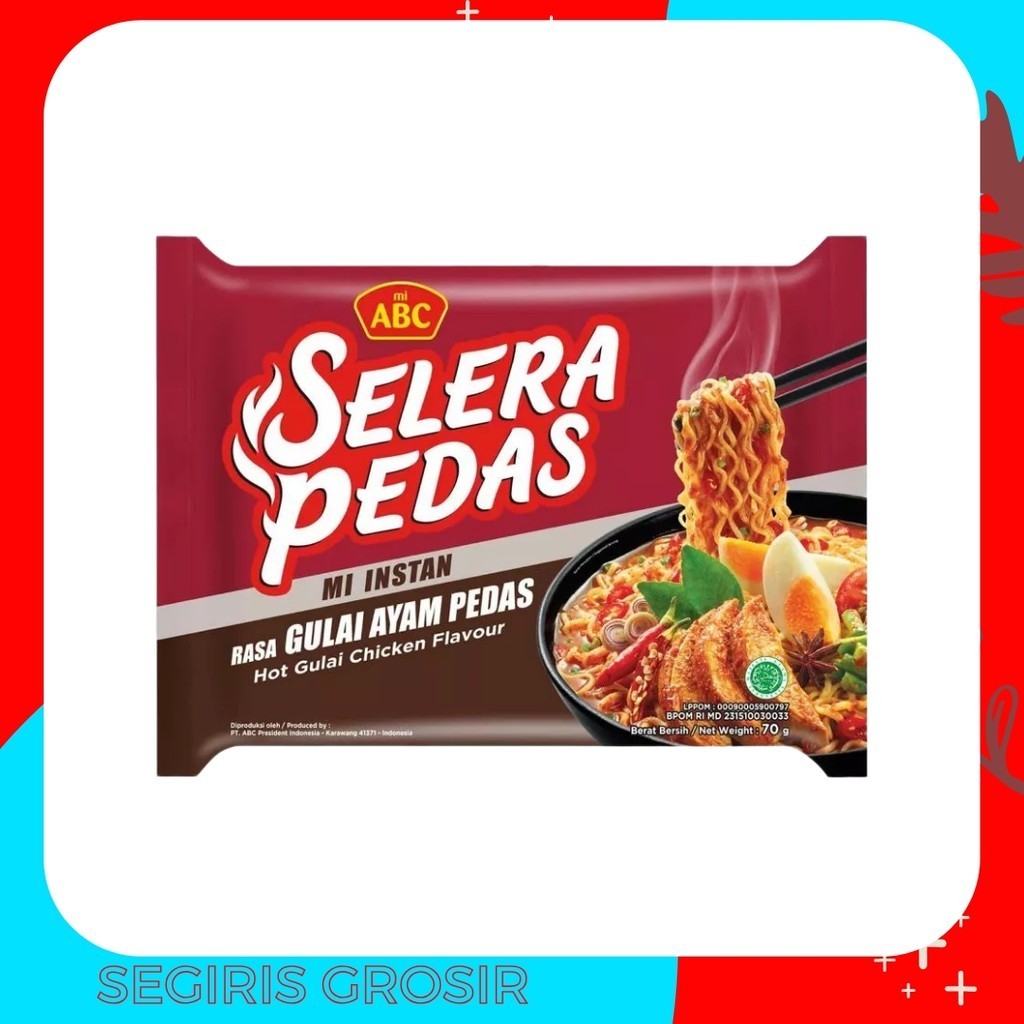 

ABC MIE REBUS SELERA PEDAS GULAI AYAM PEDAS 70gr