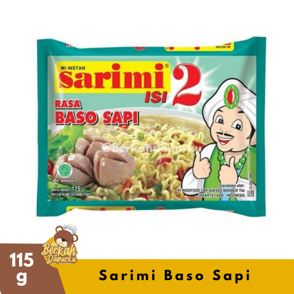 

Sarimi Duo Baso Sapi 115g Mie Instan