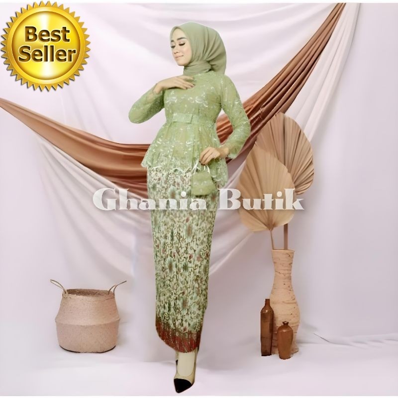 COD - KEBAYA MODERN - KEBAYA WISUDA - KEBAYA PESTA - KEBAYA WISUDA HIJAB - SETELAN KEBAYA MODERN - A