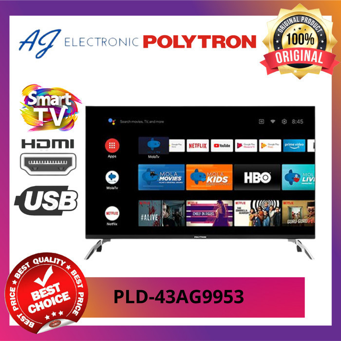 LED POLYTRON pld - 43AG 9953 / pld 43AG 9953, SMART TV 43 INCH