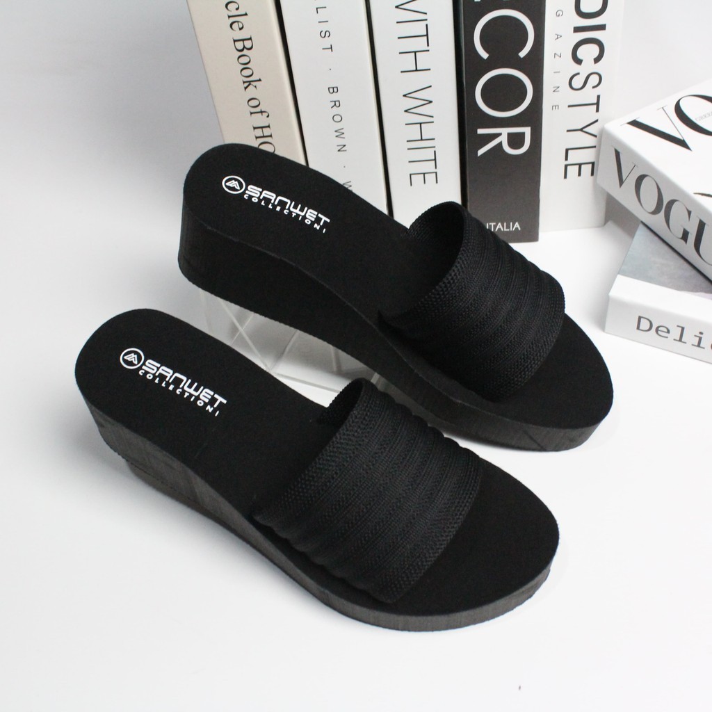 Sandal Wanita  Wedges Slop koko 09