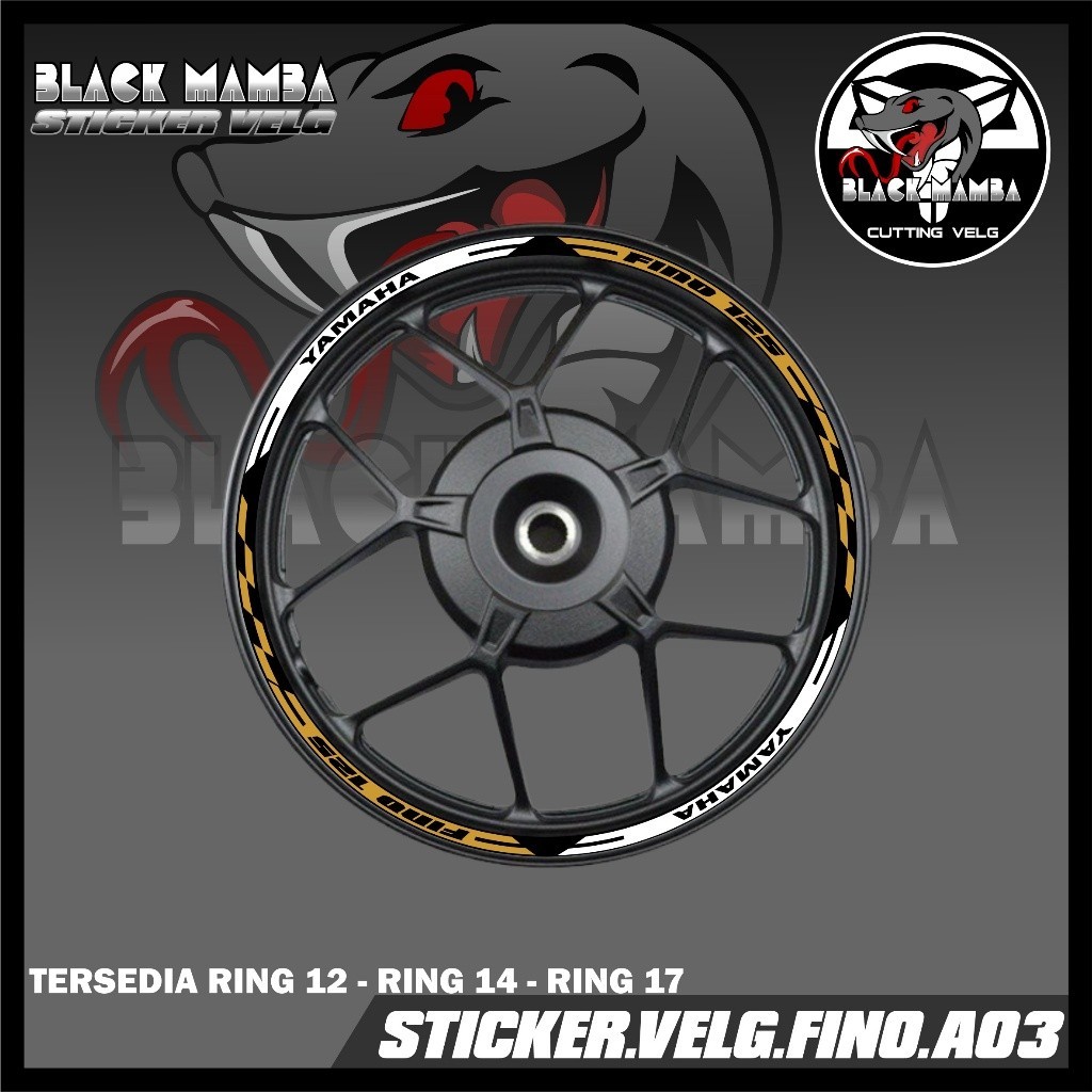 STICKER VELG FINO- STIKER LIS LIST VARIASI BAN/VELG YAMAHA FINO A03