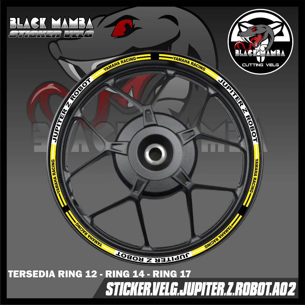 STICKER VELG JUPITER Z ROBOT - STIKER LIS LIST VARIASI BAN/VELG YAMAHA JUPITER Z ROBOT A02