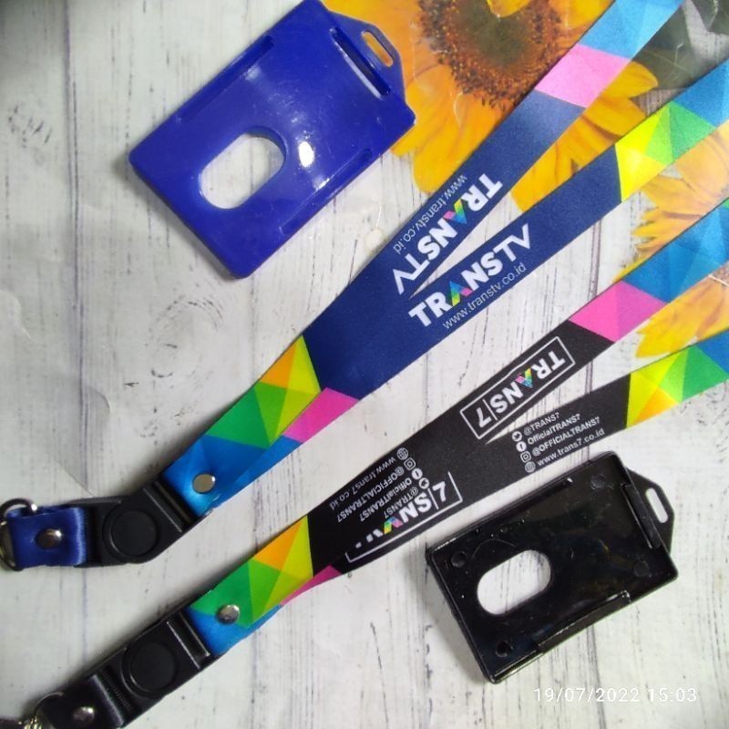 

Tali Id Card Trans 7 Lanyard Trans tv printing High Quality