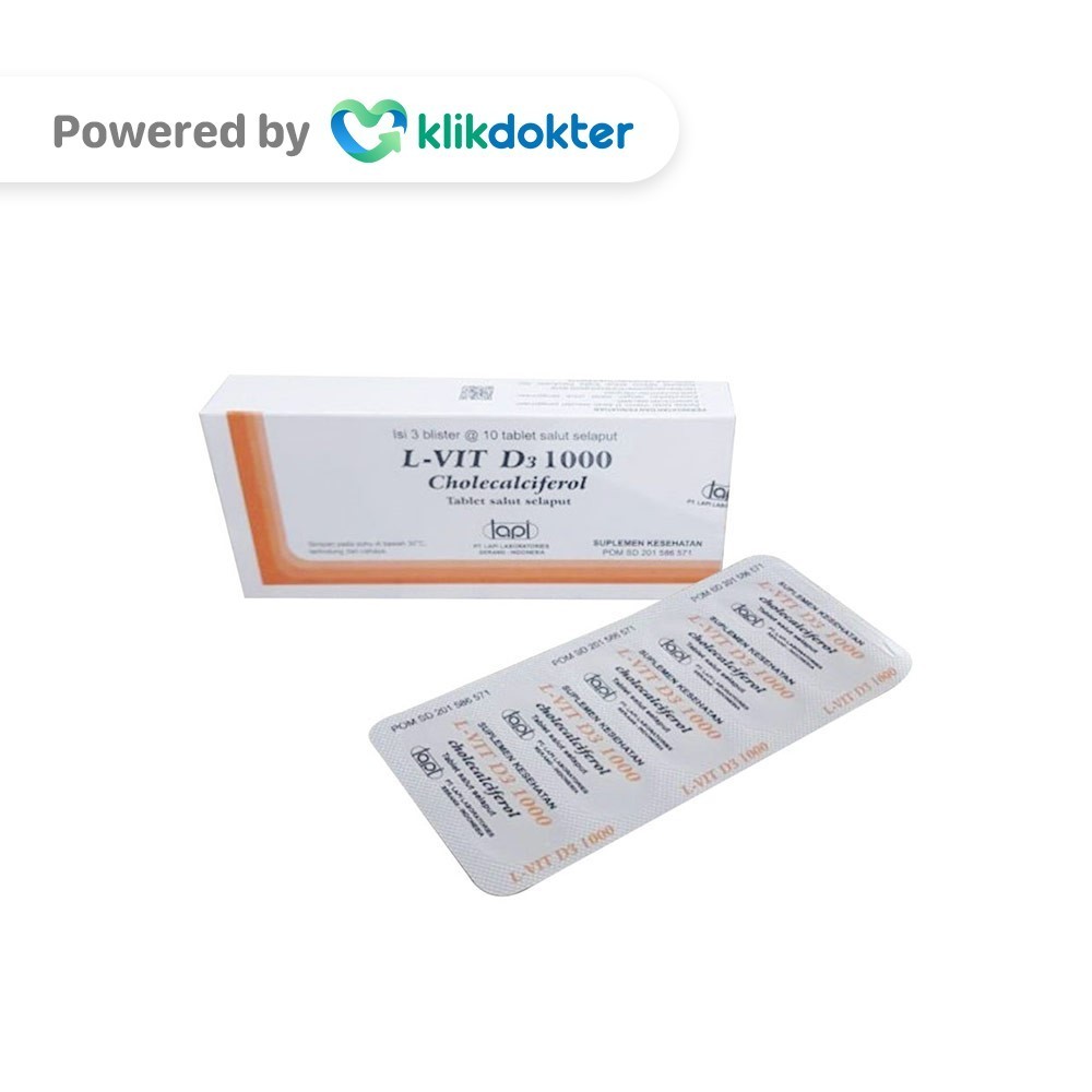 L-Vit D3 1000 IU 10 Tablet