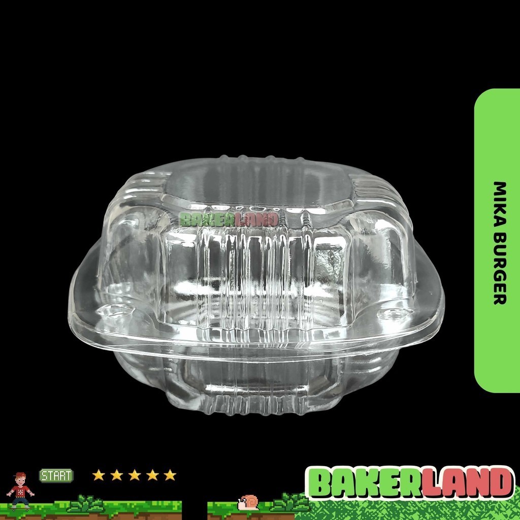 Mika Burger / Kotak Burger / Tray Mika / Mika Hamburger / Mika Kue / Mika Roti