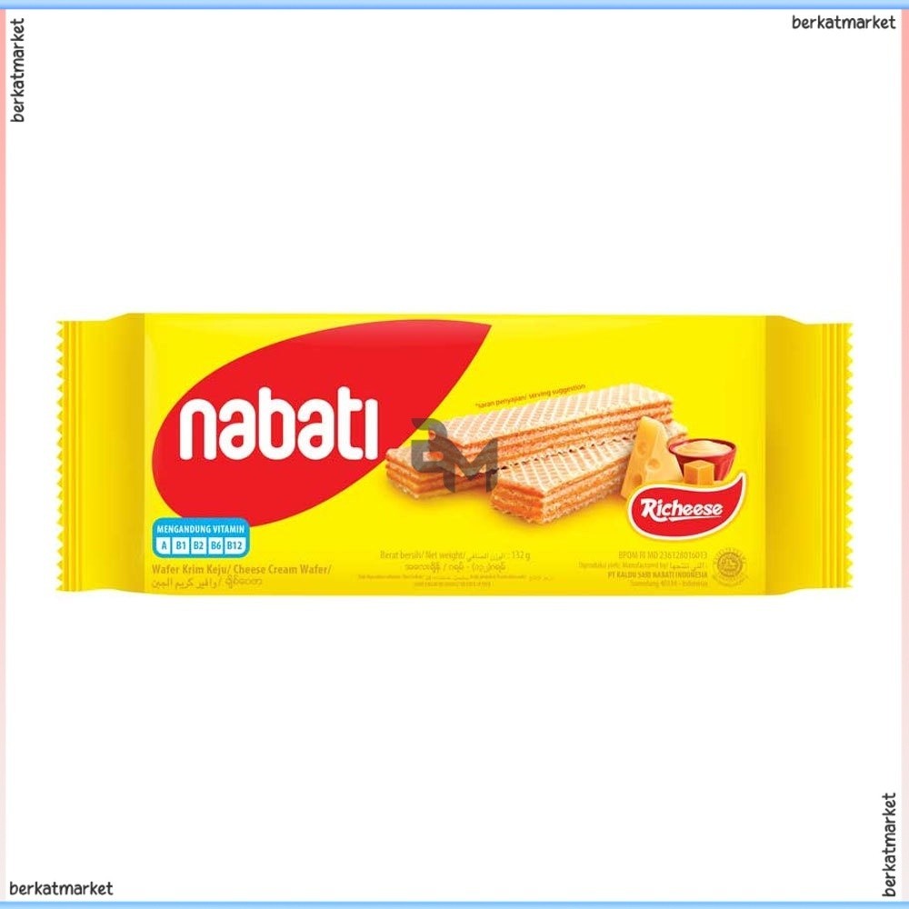 

WAFERS RICHEESE NABATI WAFER KEJU COKLAT 122G