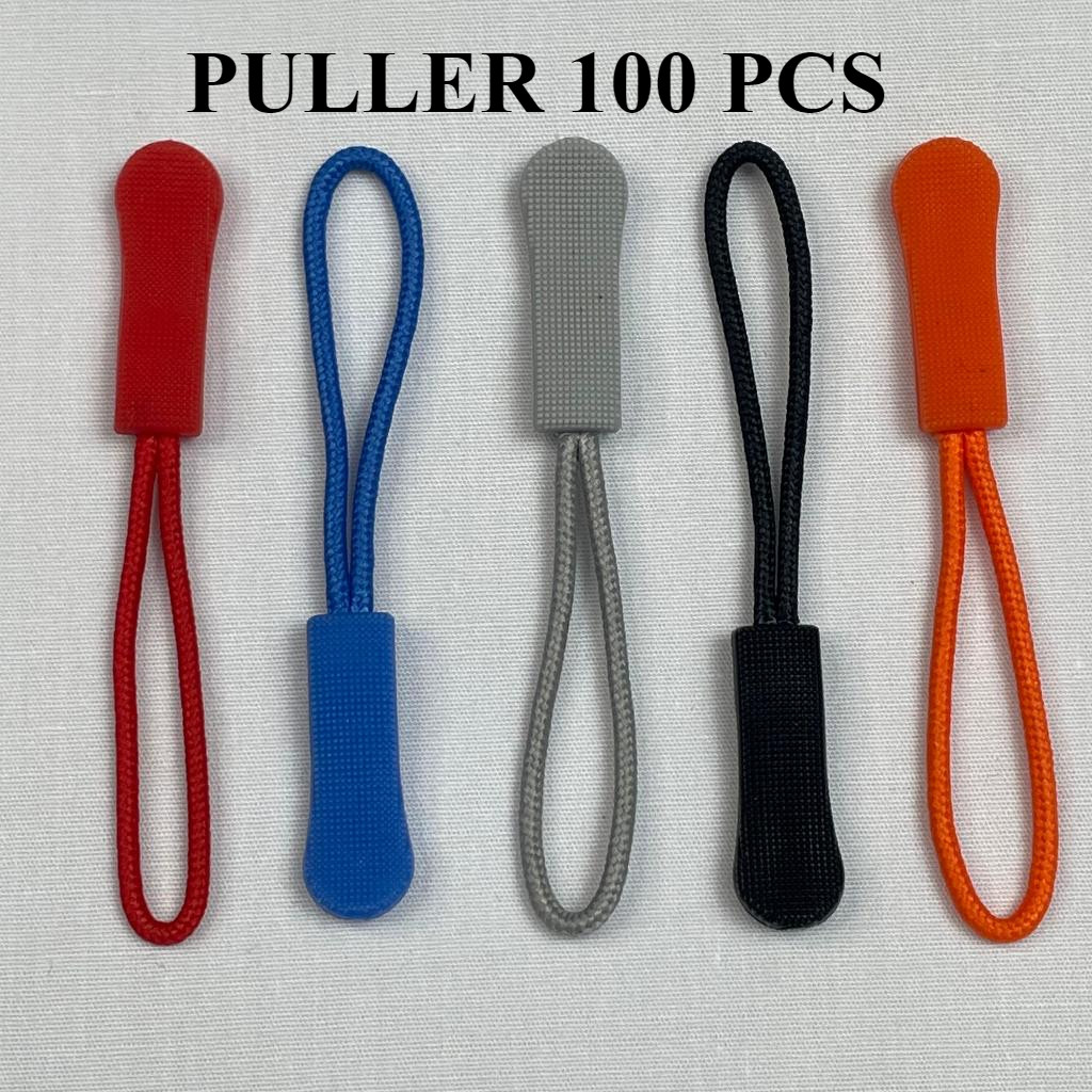 100 pcs Puller Tarikan Resleting tas jaket Puller Zipper Rope Tali Tas Jaket Waistbag Slingbag