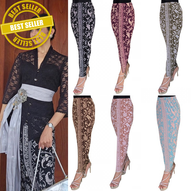 ROK KNIT STRETCH DIORAMA SONGKET UKIR BALI | BAWAHAN KEBAYA | ROK SONGKET BALI