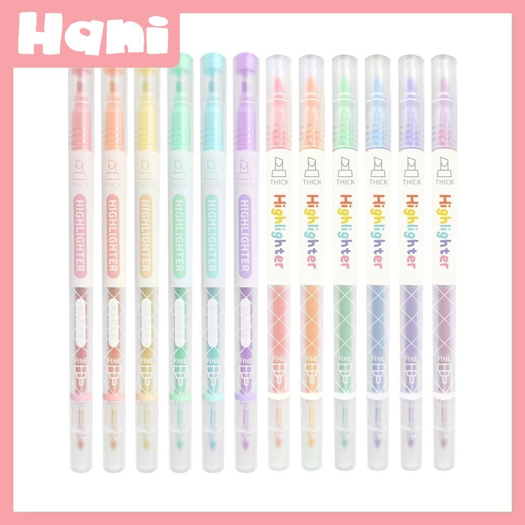 

Highlighter Pena / Stabilo Warna / Highlighter Pena / Double Tip Marker / Highlighter Pastel 6 Colors / Spidol Kecil Segar / Macaron Siswa Lukisan Grafiti / Morandi Color Lucu Journal Marker Pen Siswa Alat Tulis barang aesthetic